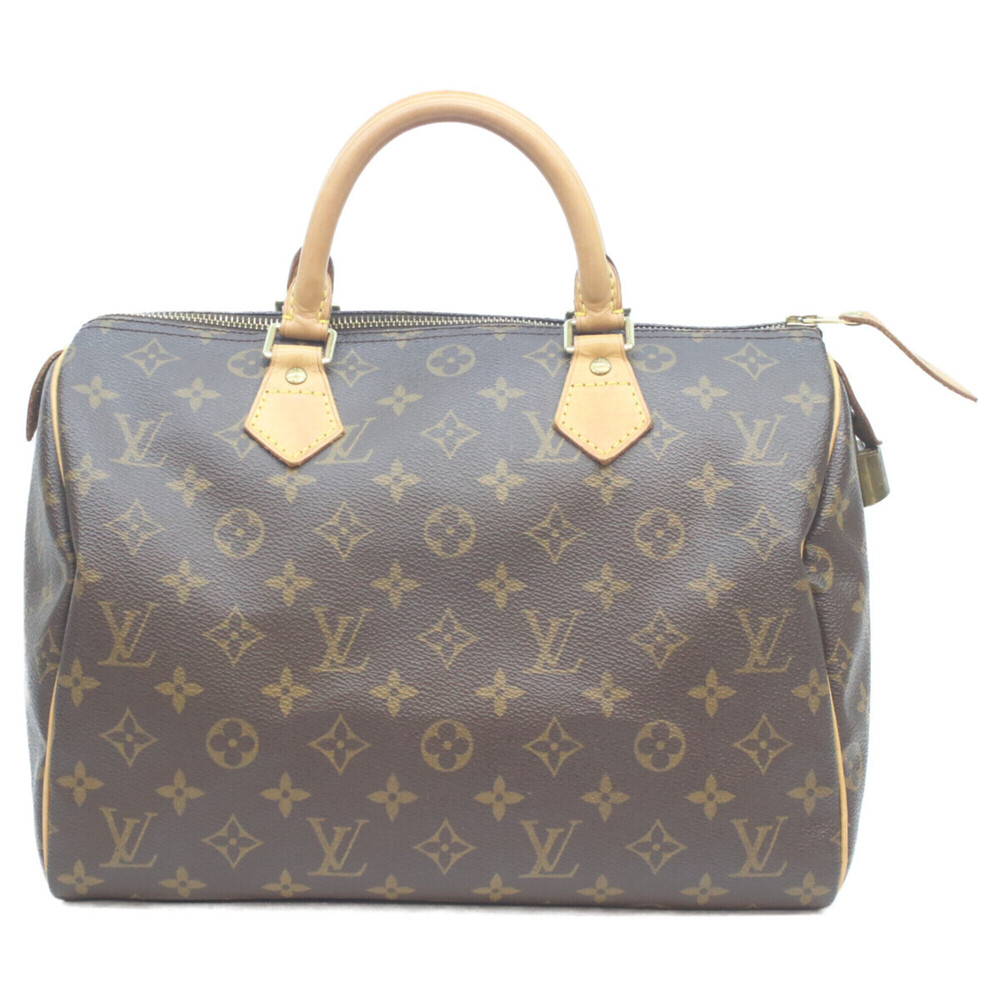 LOUIS VUITTON Brown Monogram Speedy 30 Boston Bag - Picture 1 of 10
